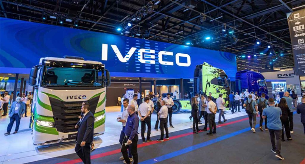 Evento do setor com caminhões